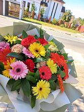Букет цветов из:  Герберы #REPLACE_PRED# Хохольском